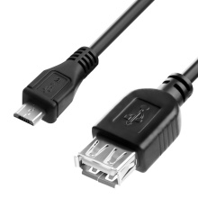 Адаптер переходник OTG micro B / USB AF  GCR-MB1AF-BB2S-2.0m для подключения к планшету USB устройств, 2.0 м