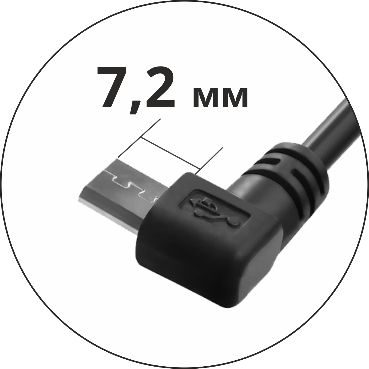 Адаптер переходник OTG micro B / USB AF  GCR-AMB9AF-AA-0.15m для подключения к планшету USB устройств, 0.15 м