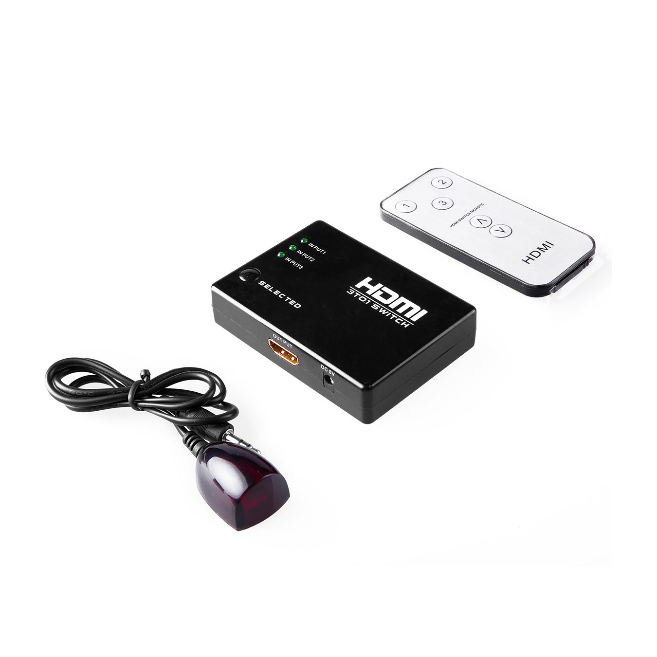 Переключатель HDMI 3x1 1080P 60Hz для Smart TV PS3/PS4 + пульт ДУ