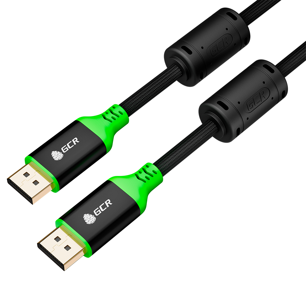 GCR PRO Кабель PROF DP v1.4 ферриты 8K 60Hz 32 Гбит/с ECO Soft капрон AL корпус