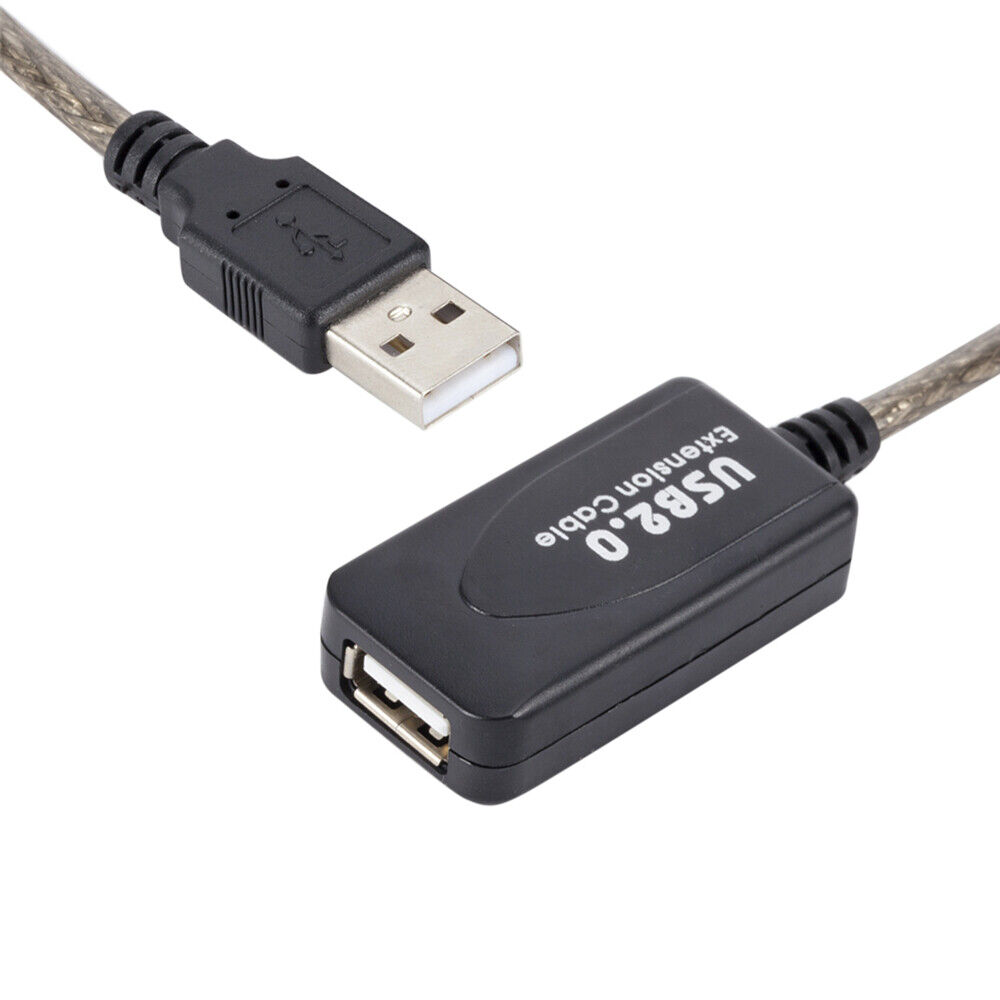 Кабель удлинитель активный USB 2.0 AM/AF с усилителем сигнала