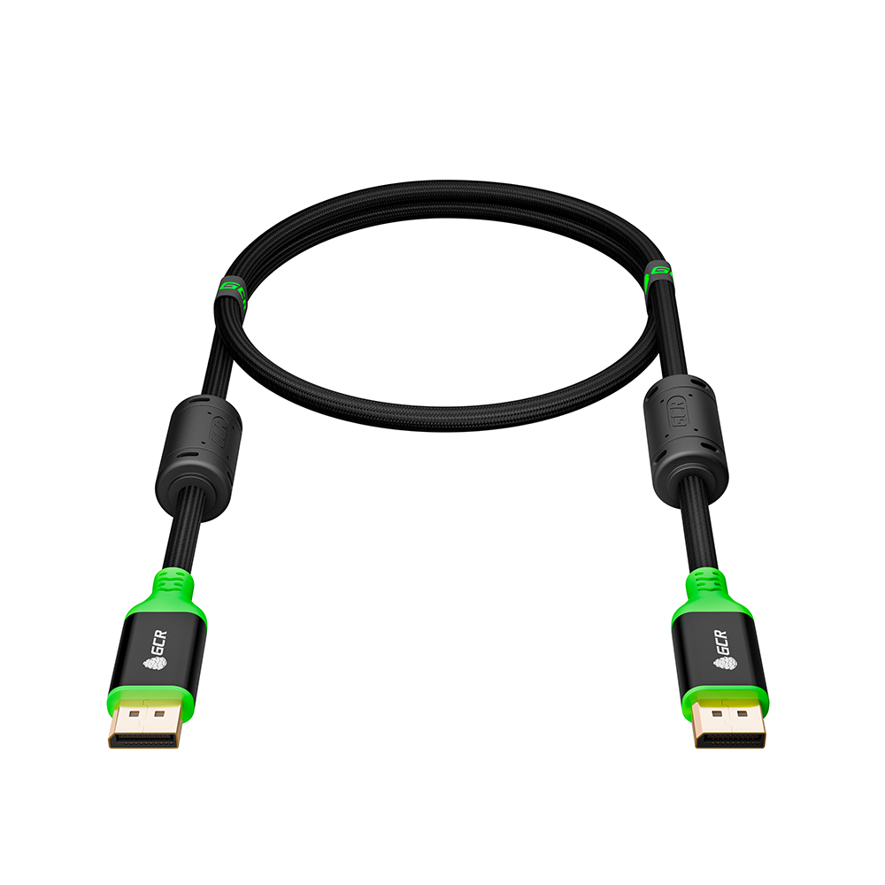 GCR PRO Кабель PROF DP v1.4 ферриты 8K 60Hz 32 Гбит/с ECO Soft капрон AL корпус