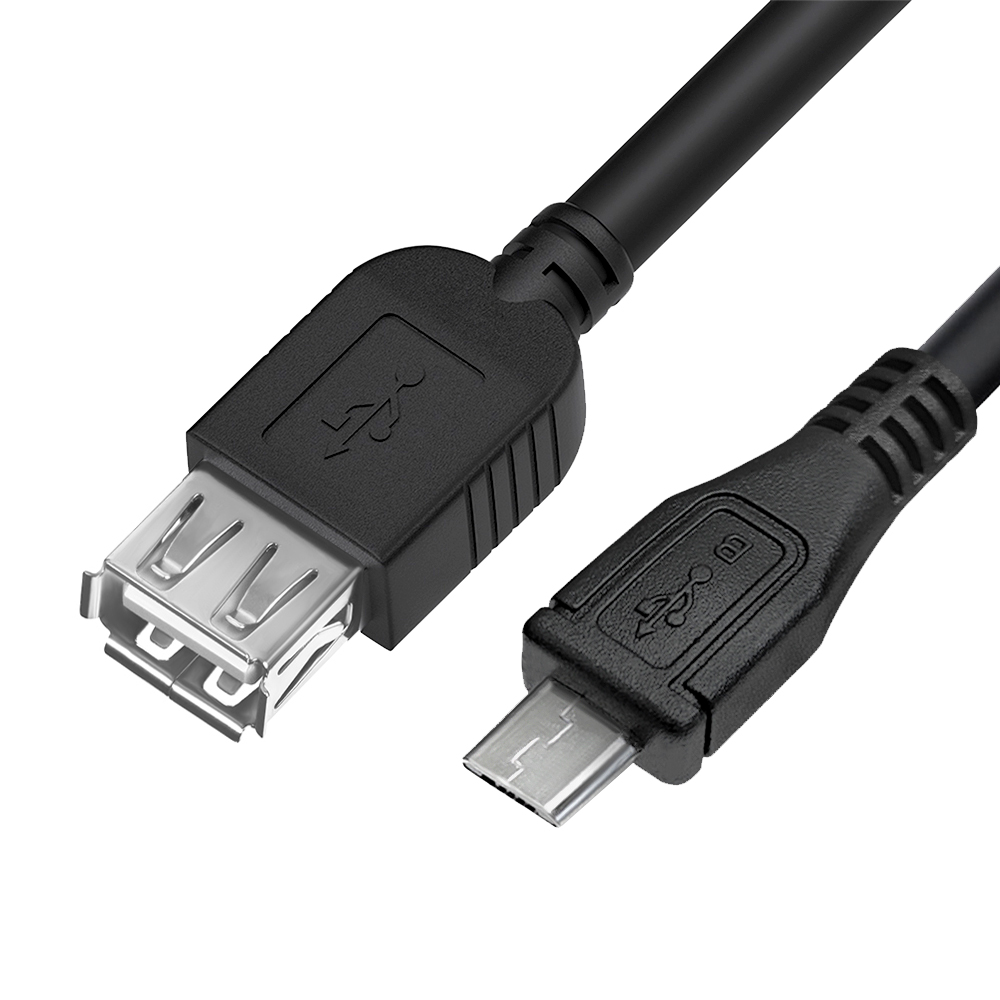 Адаптер переходник OTG MicroUSB M / USB AF для подключения к телефону USB устройств