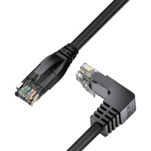 Патч-корд верхний угол UTP cat.5e 1 Гбит/с RJ45 LAN компьютерный кабель для интернета контакты 24 GOLD