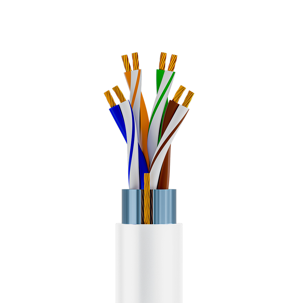 GCR Кабель LAN витая пара F/UTP кат.5e медь 4*2*7/0.2 многожильный