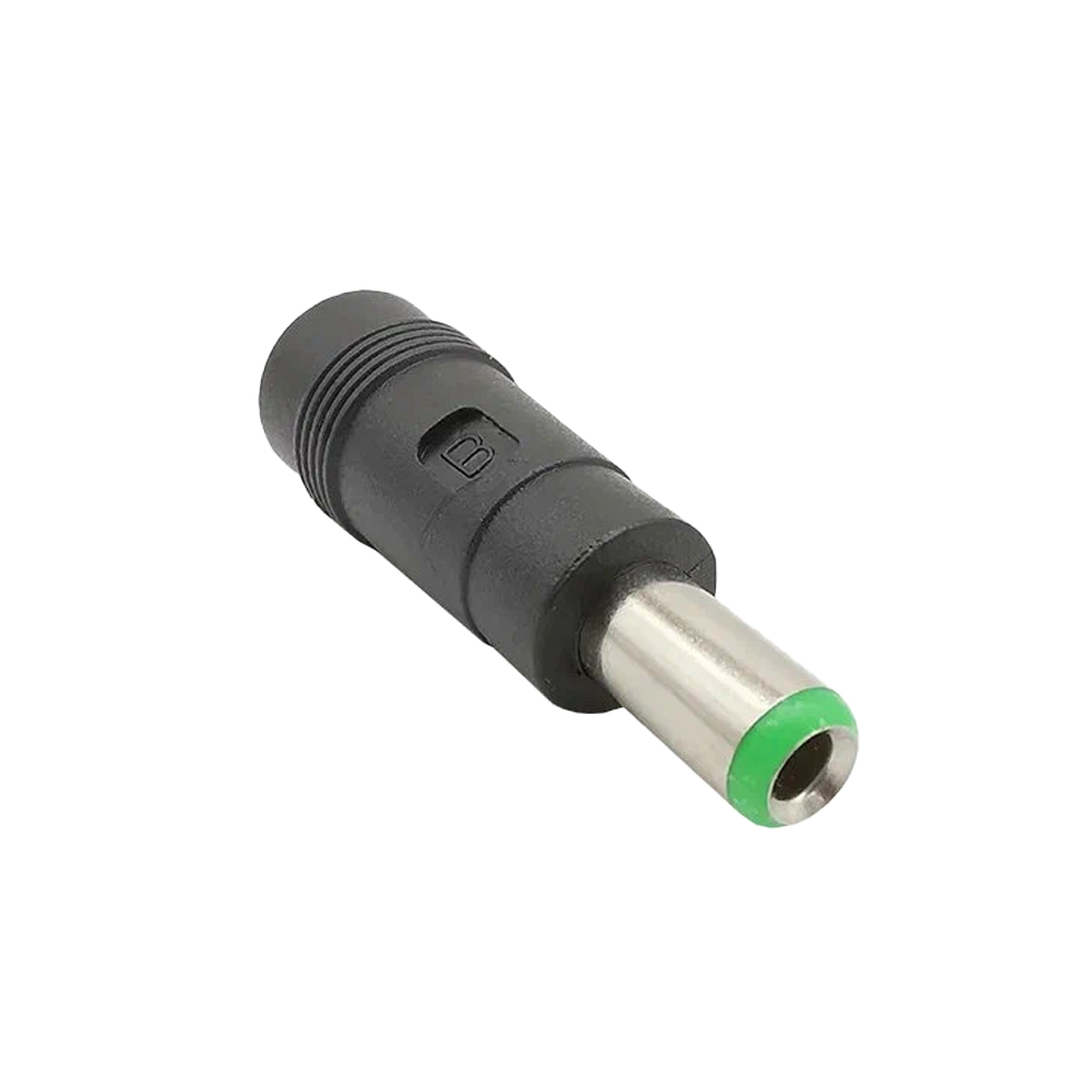 Адаптер переходник питания DC гнездо 5.5х2.1mm (F) на штекер 6.3х3.0mm (M) прямой