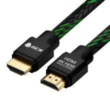 GCR PRO Кабель PROF HDMI 2.0 3Х экран UHD 4K 60Hz 18 Гбит нейлон