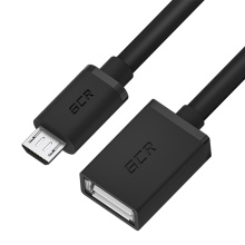 GCR PRO Кабель переходник OTG MicroUSB/AF