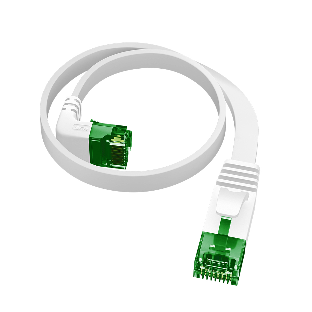 GCR PRO плоский угол верхний UTP Патч-корд кат.6 LSZH PROF прямой медь литой RJ45 T568B