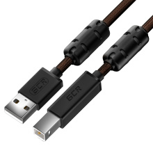 GCR PRO Кабель PROF USB 2.0 AM/BM ферриты экран армирование