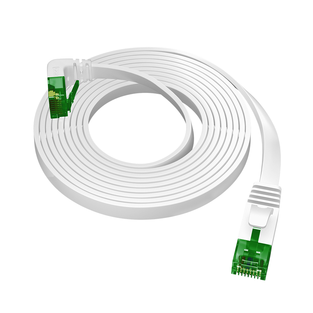 GCR PRO плоский угол верхний UTP Патч-корд кат.6 LSZH PROF прямой медь литой RJ45 T568B