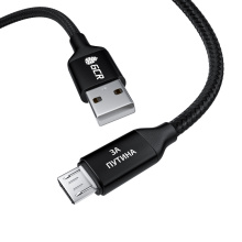 Кабель MicroUSB быстрая зарядка 3A QC 3.0 для смартфонов Samsung Huawei Honor + именная гравировка