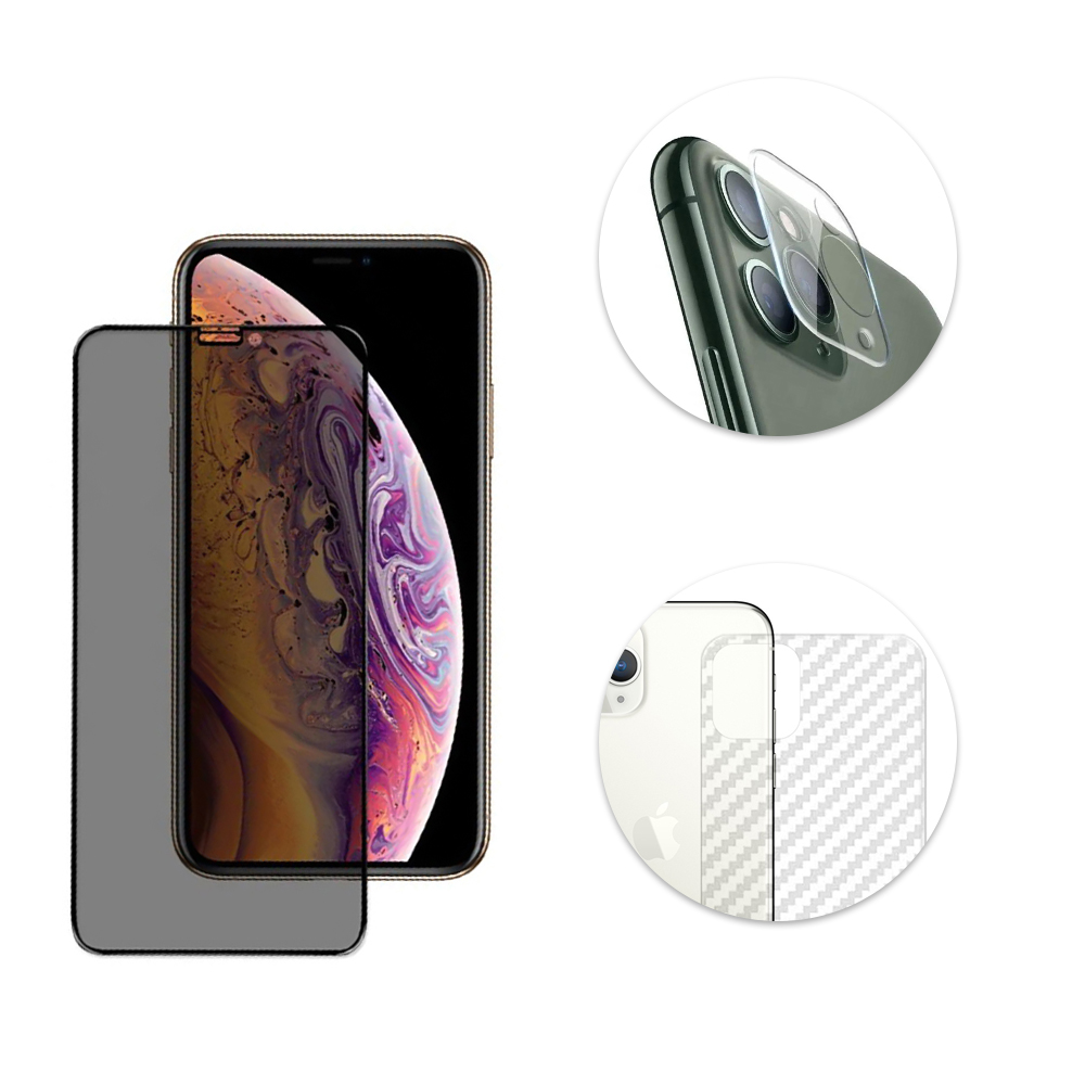 Комплект защитных стекол 3 в 1 защитное стекло для экрана накладка на камеру защита для задней панели для iPhone 11 Pro Премиальное качество
