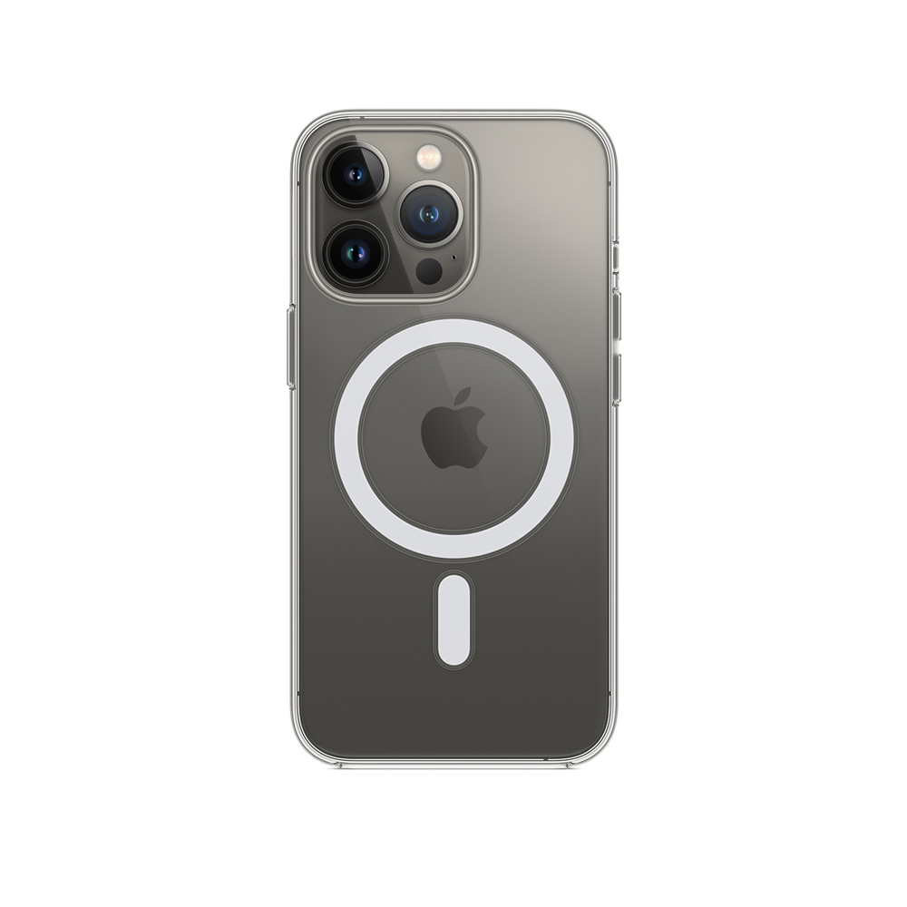 Магнитный силиконовый чехол для iPhone 13 Pro с поддержкой Magsafe ударопрочный прозрачный