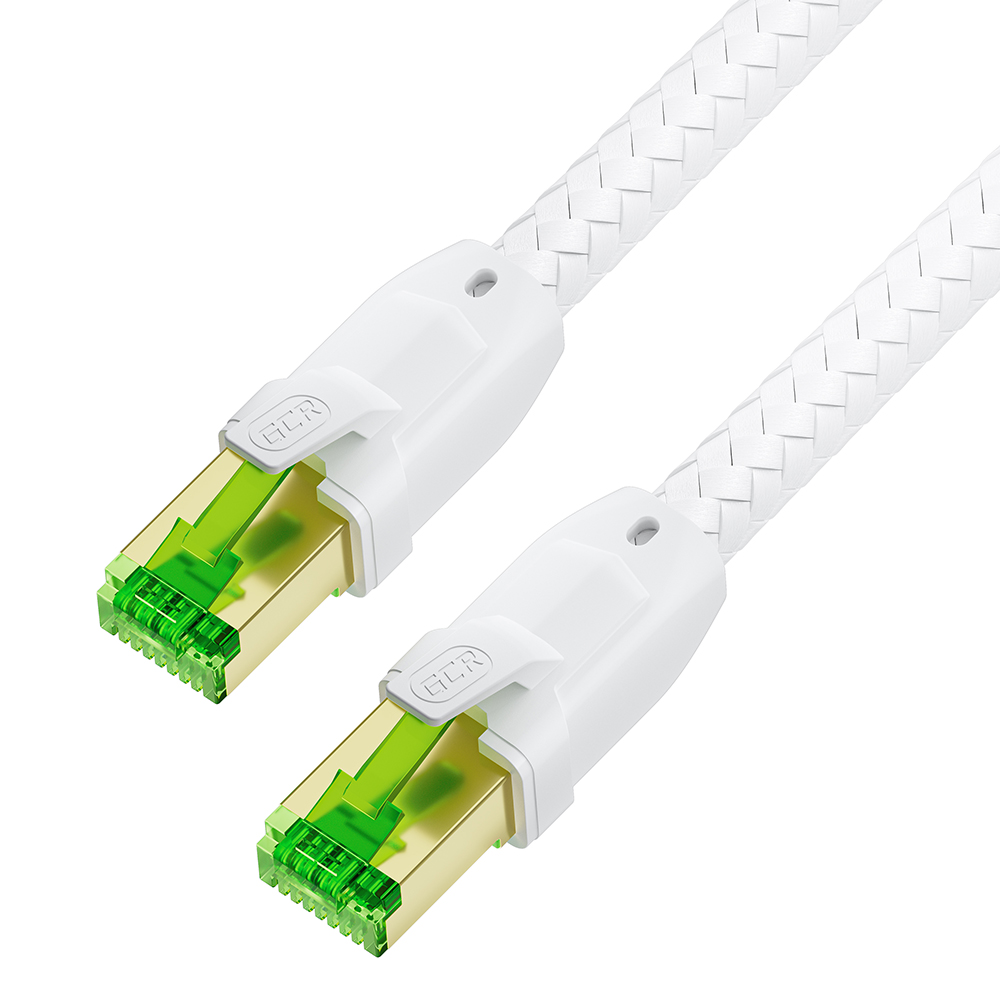 GCR PRO Патч-корд в оплетке текстиль PROF кат.7 F/FTP медь RJ45 GOLD T568B