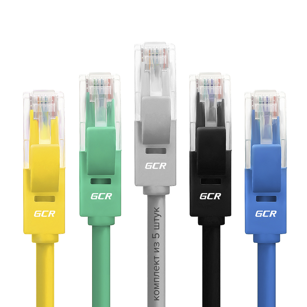 Патч-корд UTP cat.5e 1 Гбит/с RJ45 LAN CCA компьютерный кабель для интернета контакты 24K GOLD