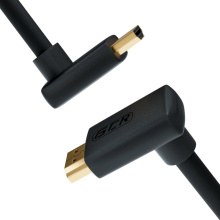 Кабель HDMI 2.0 верхний угол / верхний угол Ultra HD 4K 60Hz 3D для Apple TV Smart TV PS4 монитора 24K GOLD