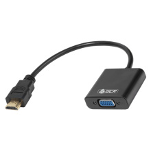 Конвертер переходник HDMI v1.4 к VGA + audio + micro USB для доп.питания для компьютера ноутбука монитора