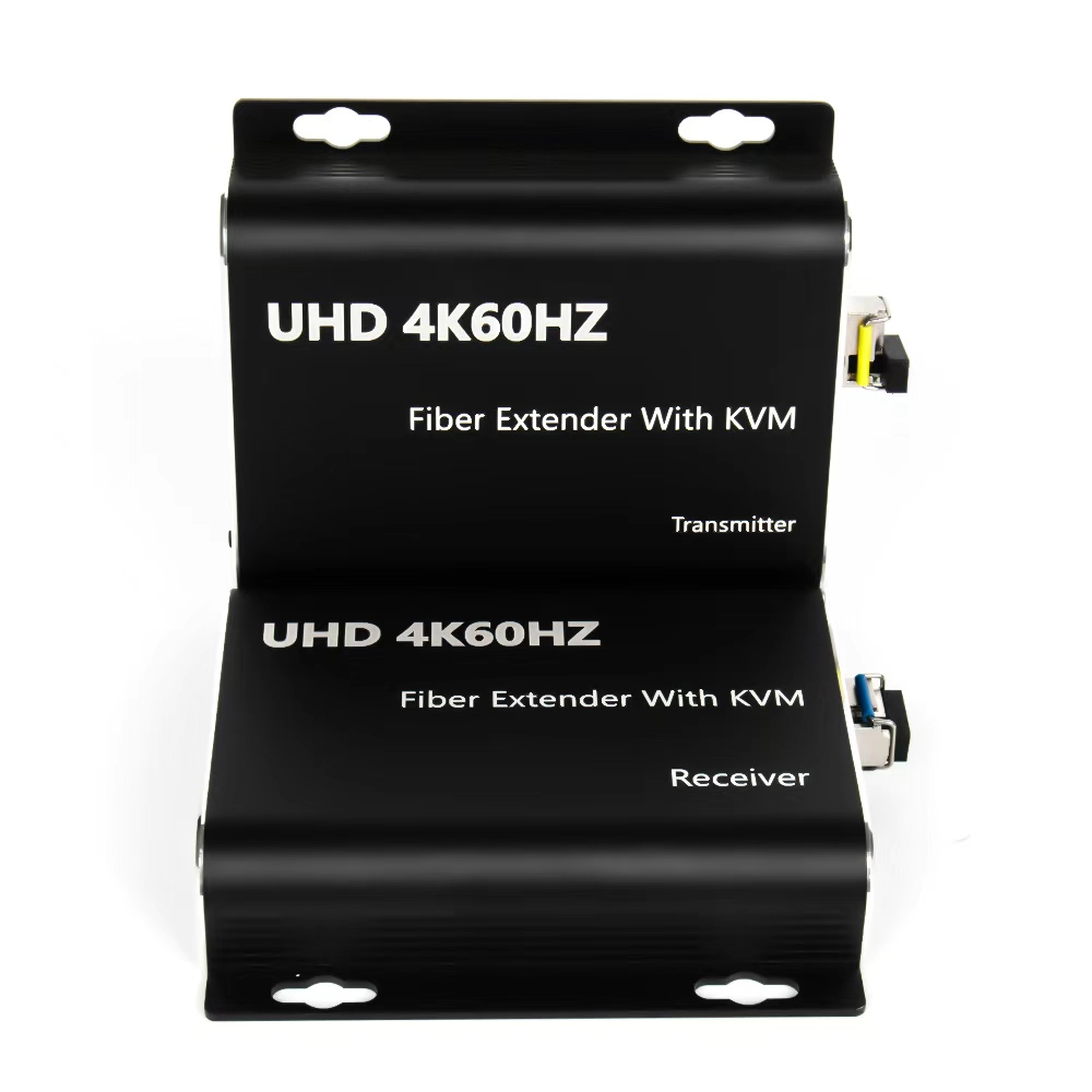4PH Удлинитель HDMI 2.0 KVM по оптоволокну Fiber 4K60Hz на 20КМ передачик + приемник HDCP 2.2 IR LOOP Out