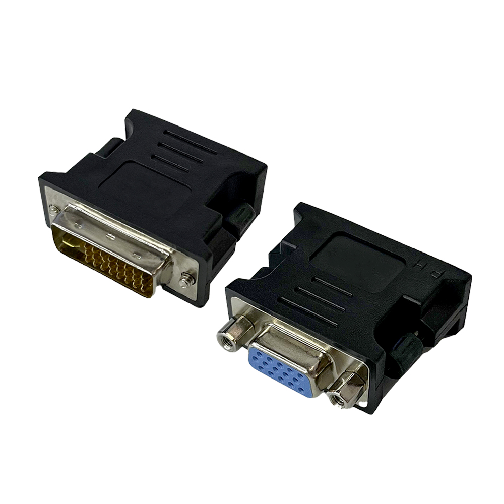 Переходник DVI-I 24+5M / VGA 15F для мониторов телевизоров и компьютеров