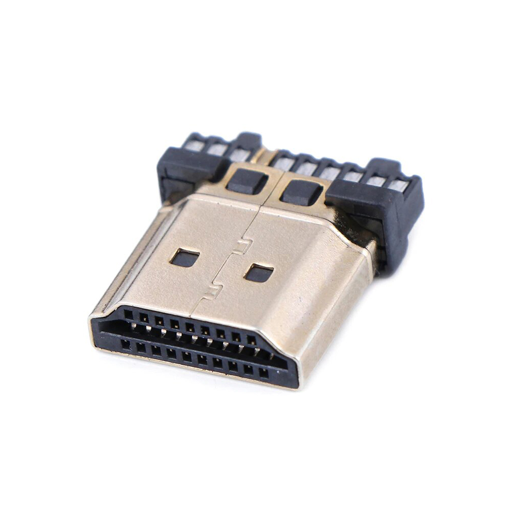 GCR Коннектор HDMI 1.4 M позолоченный (10 шт)