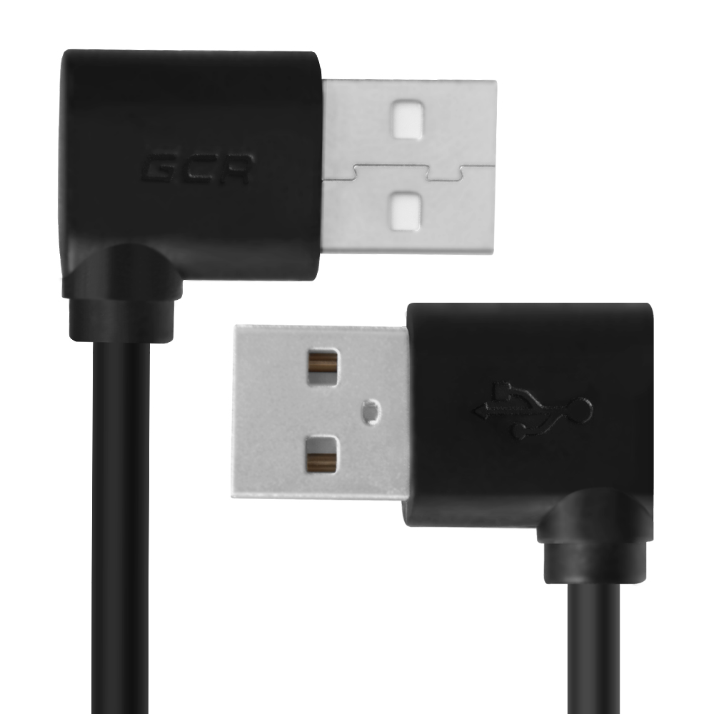 Кабель USB 2.0 AM левый угол / AM левый угол