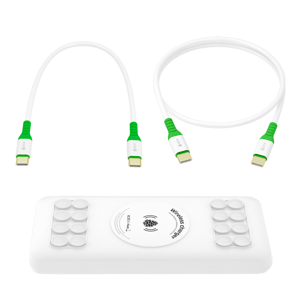 GCR PRO Комплект PowerBank 10000mAh/20000mAh Qi + 2 кабеля Type-C PD 60W