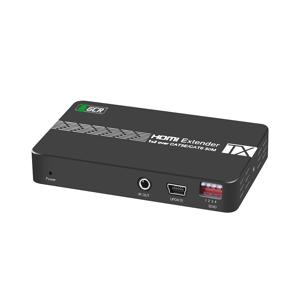 HDMI 1.4 разветвитель  для дублирования изображения от 1 устройства воспроизведения к 2 дисплеям, мониторам, проекторам, через HDMI передатчики по LAN кабелю, разрешение FullHD 1080P на расстоянии до 50m, EDID, удлинитель ИК