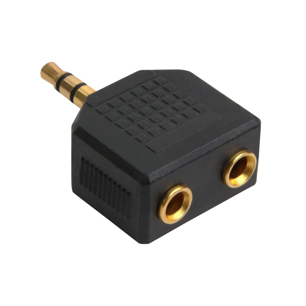 GCR Переходник разветвитель  jack 3,5mm на 2*jack 3,5mm M/F