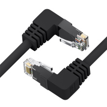 Патч-корд верхний угол/верхний угол UTP cat.5e 1 Гбит/с RJ45 LAN компьютерный кабель для интернета контакты 24 GOLD