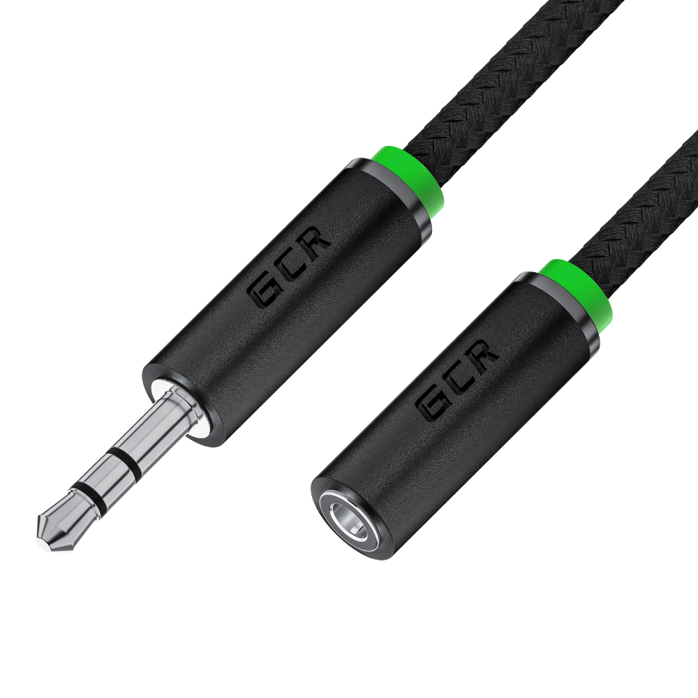 GСR PRO Удлинитель аудио jack 3,5mm M/F нейлон