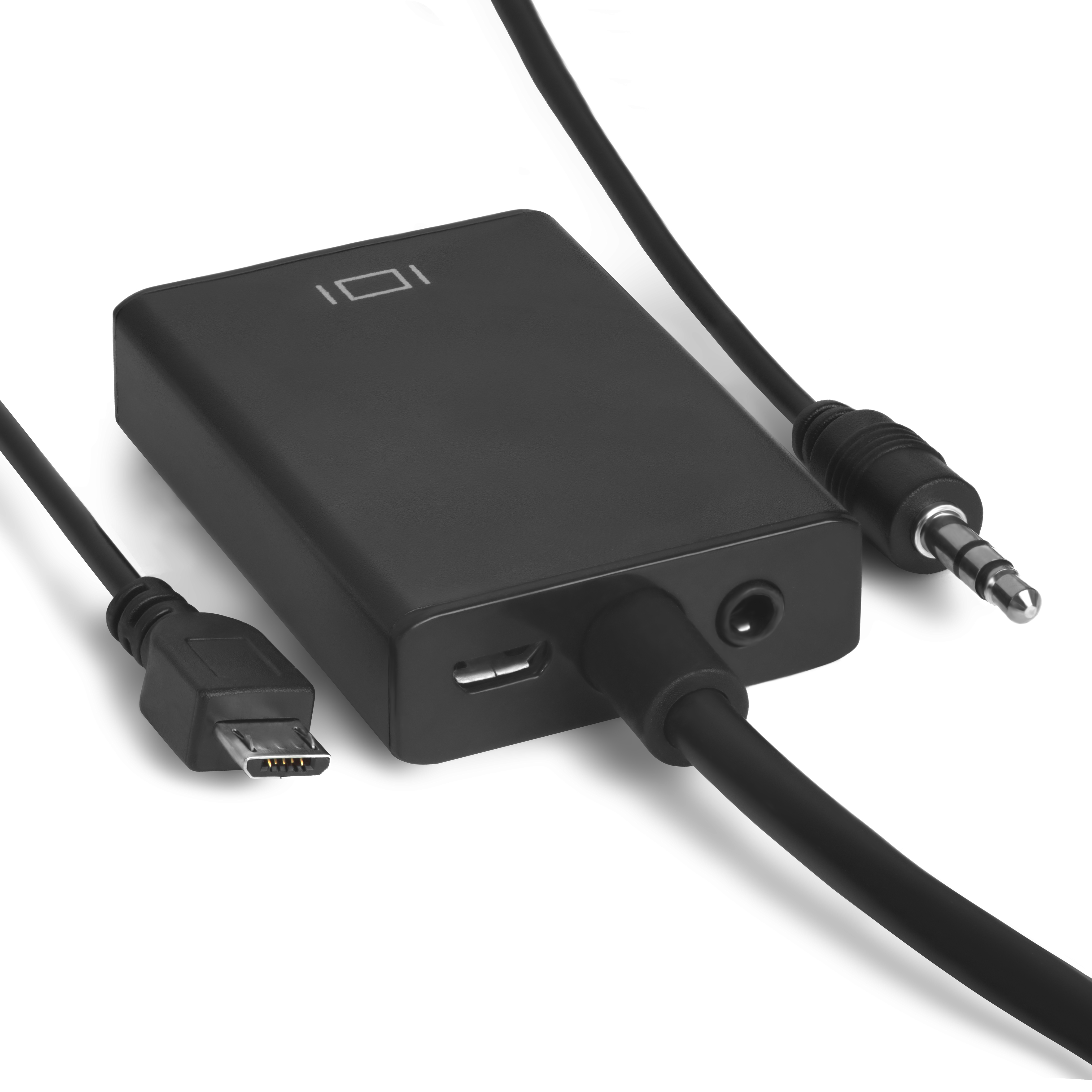 Конвертер переходник HDMI v1.4 к VGA + audio + micro USB для доп.питания для компьютера ноутбука монитора