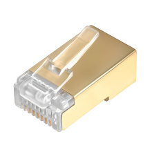 Коннектор RJ-45 cat.5e FTP для многожильного кабеля позолоч. контакты 10 шт