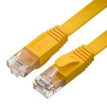Патч-корд PROF плоский UTP cat.6 10 Гбит/с RJ45 LAN компьютерный кабель для интернета медный контакты 24K GOLD