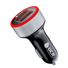 GCR PRO Автомобильное зарядное устройство 2*USB A 4.8A