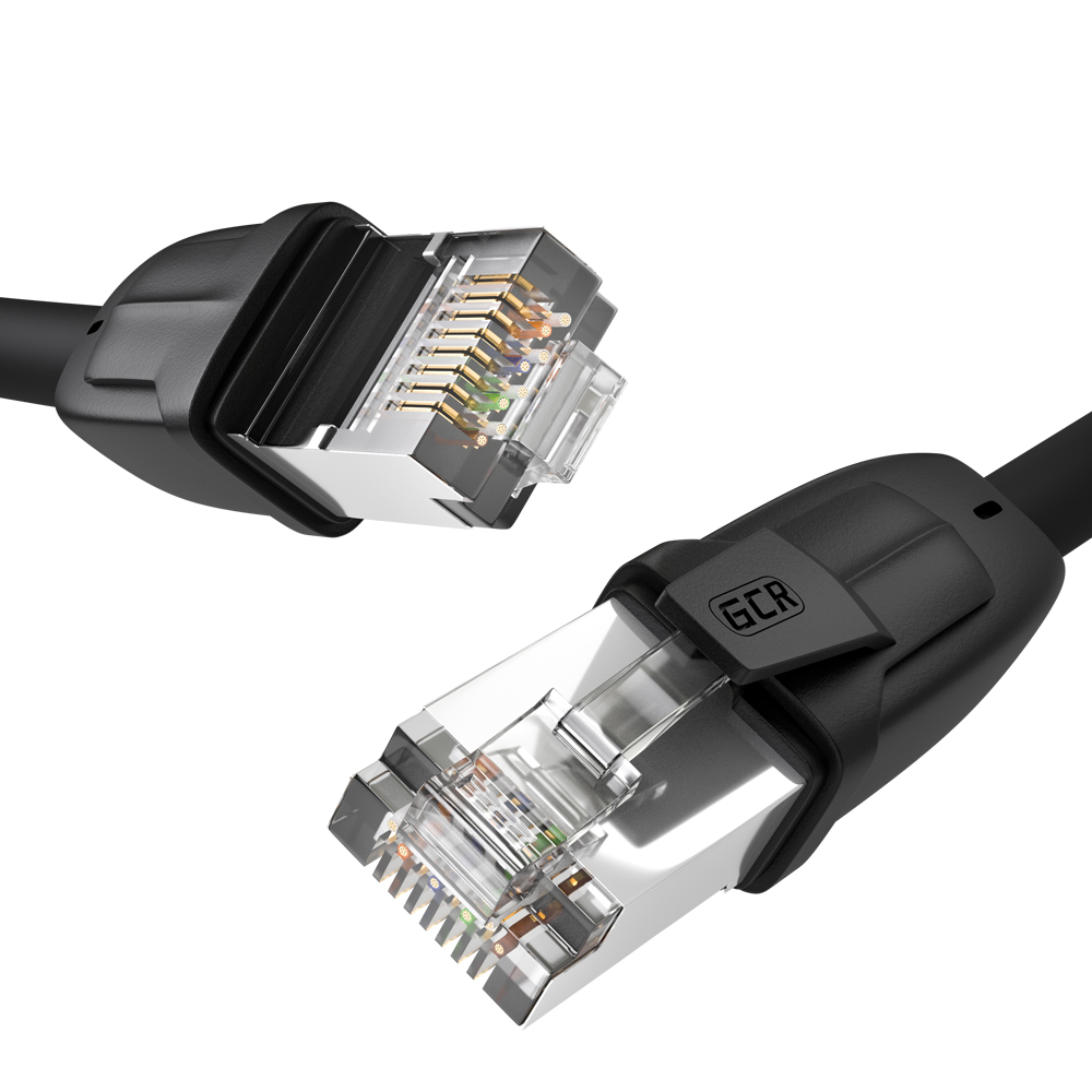 Патч-корд PROF LSZH S/FTP cat.8 25 Гбит/с RJ45 LAN ethernet high speed компьютерный кабель для интернета медный экранированные коннекторы контакты 24K GOLD