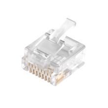GCR Коннектор RJ-45 cat.5e UTP Male, 8p8c (100 шт) укороченный (2 части) для плоского кабеля