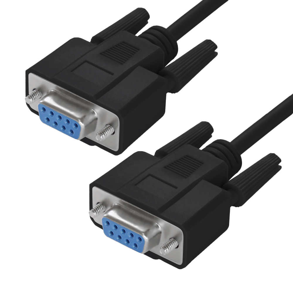 GCR PRO Кабель RS-232 DB9 F/DB9 F 0-модемный 30AWG экран