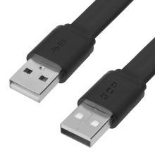 Кабель USB 2.0 AM/AM серия PROF плоский для подключения ноутбука компьютера