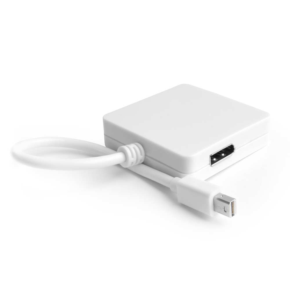 Адаптер-переходник mini Displayport на DisplayPort / HDMI / DVI для подключения MacBook к дисплеям 