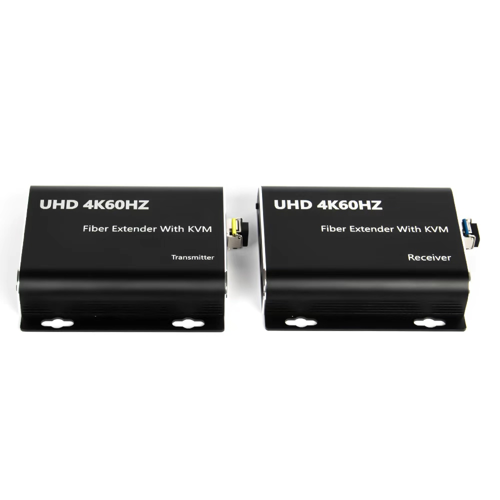 4PH Удлинитель HDMI 2.0 KVM по оптоволокну Fiber 4K60Hz на 20КМ передачик + приемник HDCP 2.2 IR LOOP Out