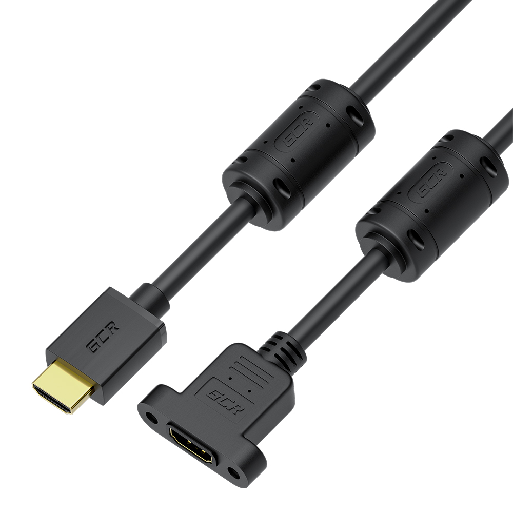 Удлинитель кабеля HDMI 2.0 M/F крепление под винт для PS4 PS5 Xbox One