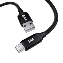 Кабель MicroUSB быстрая зарядка 3A QC 3.0 для смартфонов Samsung Huawei Honor + именная гравировка