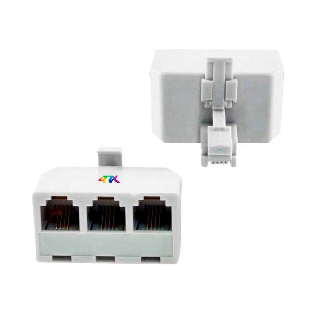 Телефонный разветвитель RJ-11 6p4c штекер на 3 гнезда