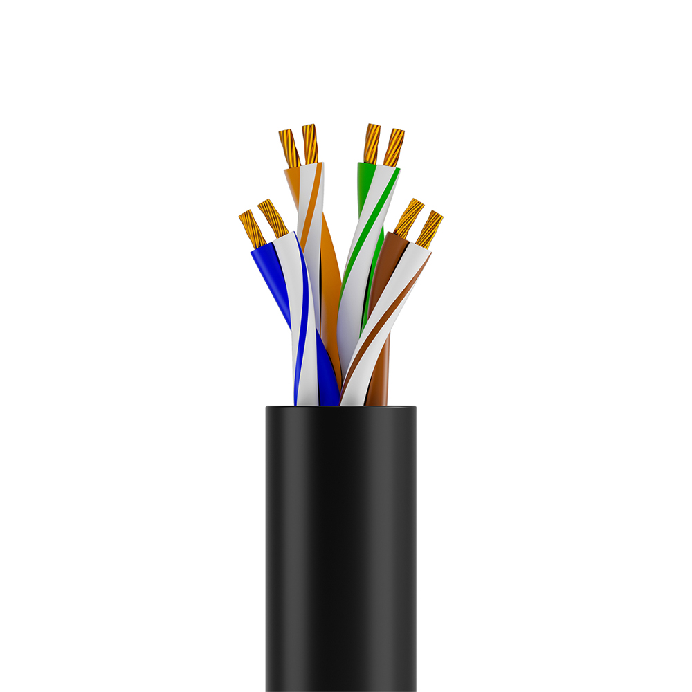 GCR Кабель LAN витая пара U/UTP кат.5e медь 4*2*7/0.2 многожильный