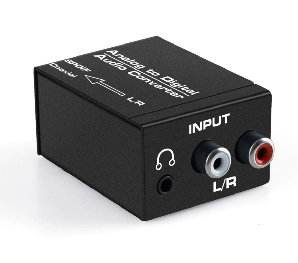 Конвертер Audio аналоговый 2x RCA + 3,5 jack на цифровой Coaxial + Toslink ЦАП
