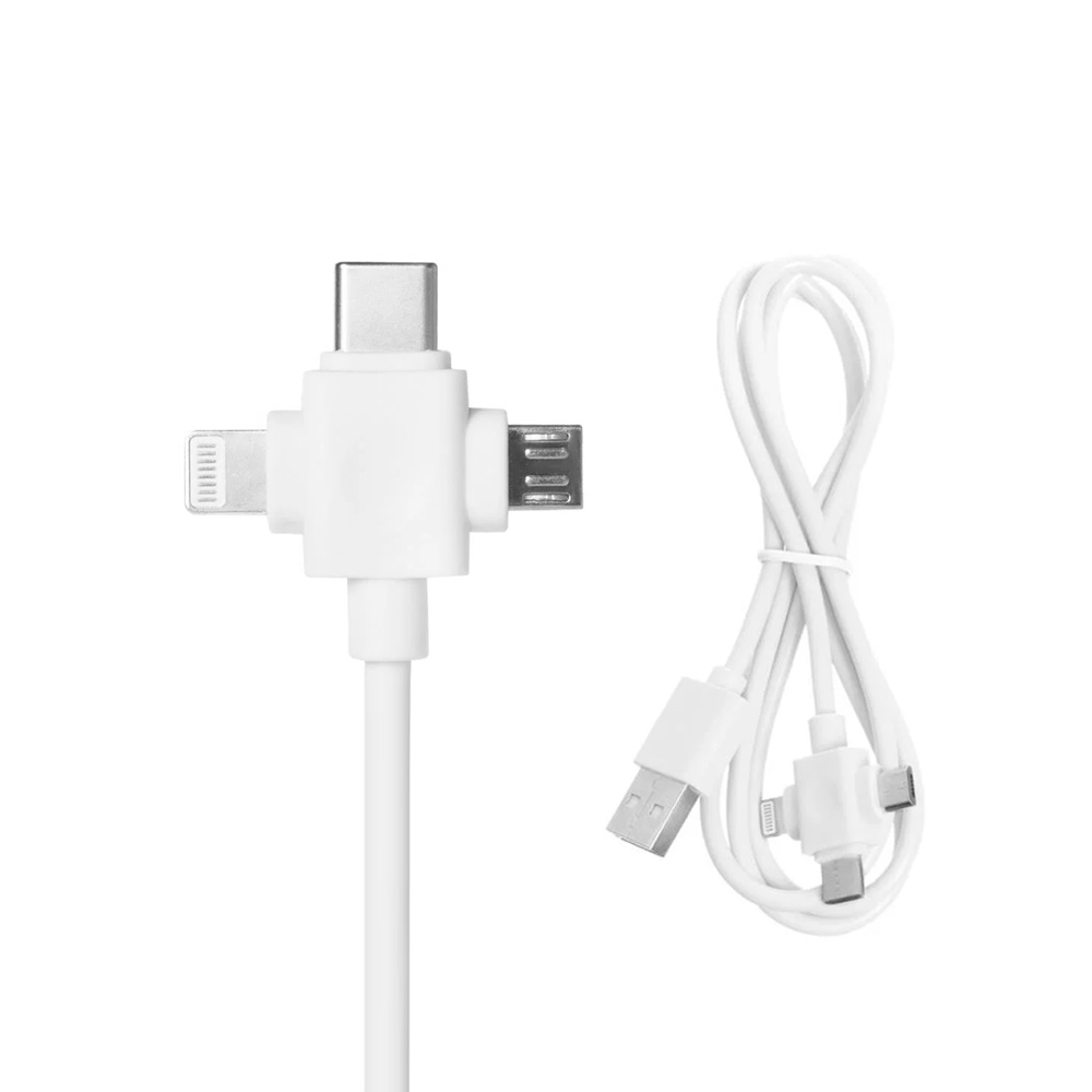 Кабель USB 2.0 3 в 1 MicroUSB / TypeC / Lightning 1,5 метра для iPhone, iPad, HONOR, Samsung