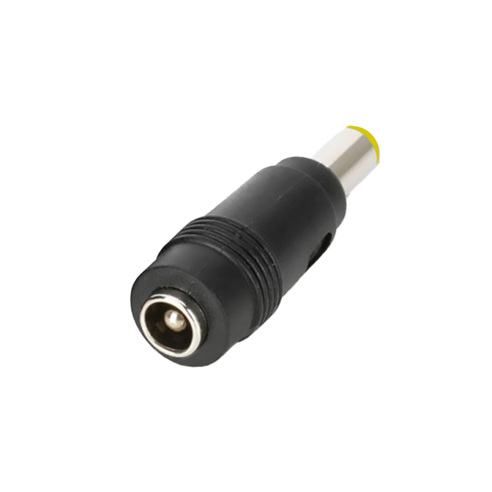 Адаптер переходник питания DC гнездо 5.5х2.1mm (F) на штекер 5.5х2.5mm (M) прямой
