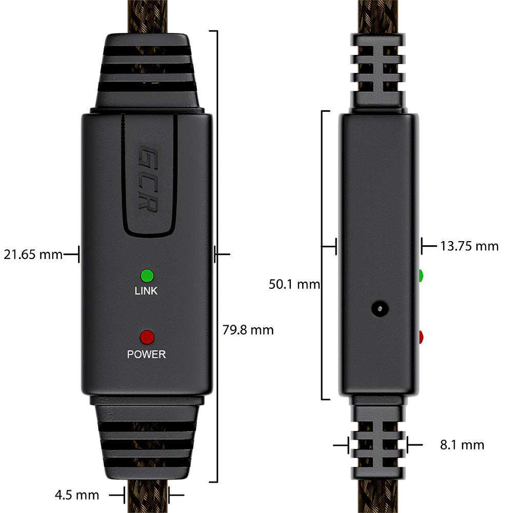 Кабель активный USB 2.0 AM/BM для принтера камеры сканера МФУ 