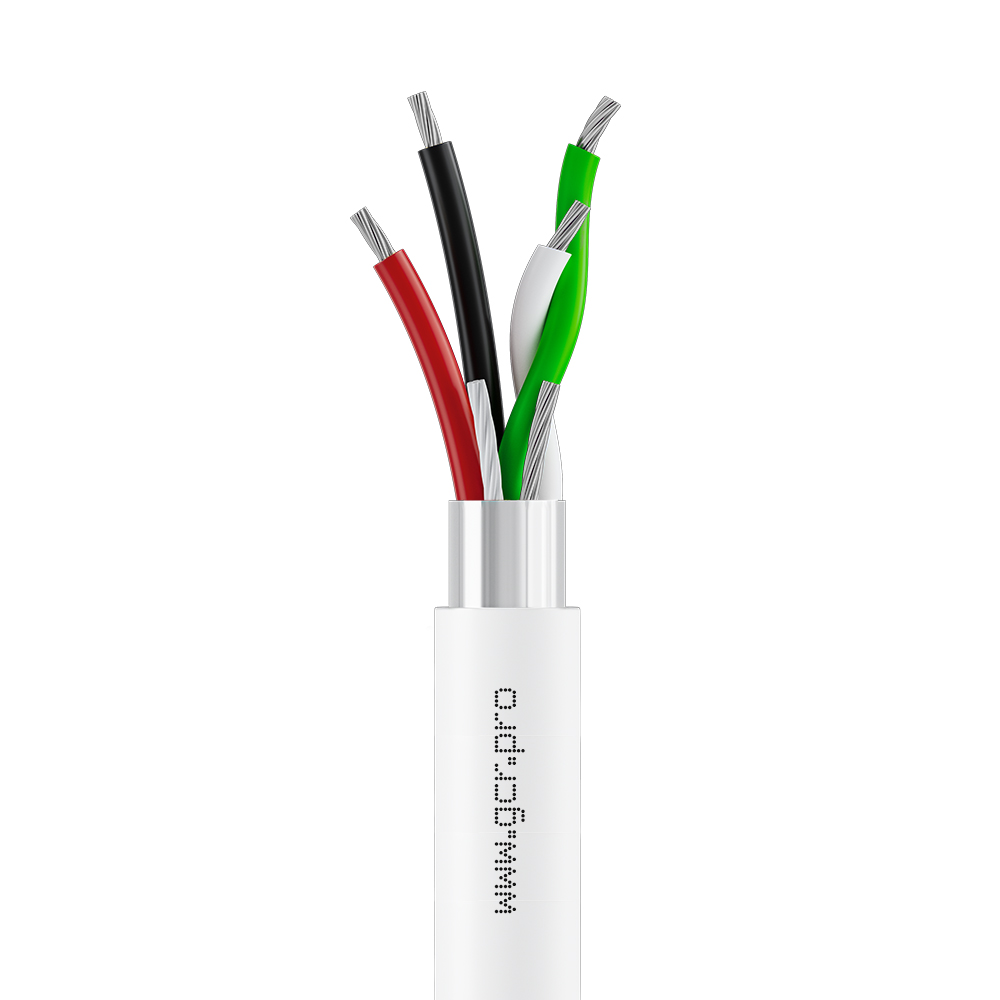 GCR DATA Кабель сигнальный USB 2.0 4 жилы 28/24AWG многопроволочный термоэластопласт экран